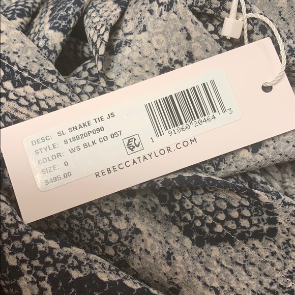 Rebecca Taylor Snakeskin Jumpsuit. Retail- $500 - Picture 4 of 6